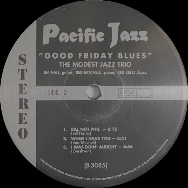 Modest Jazz Trio, The - Good Friday Blues: The Modest Jazz Trio - 2024