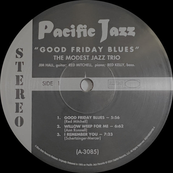 Modest Jazz Trio, The - Good Friday Blues: The Modest Jazz Trio - 2024