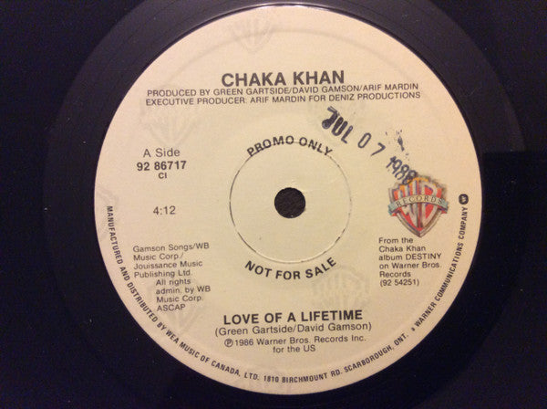 Chaka Khan - Love Of A Lifetime - 1986