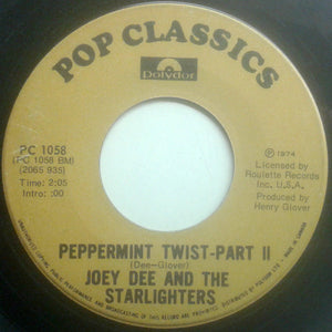 Joey Dee & The Starliters - Peppermint Twist - 1974