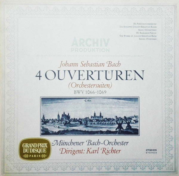 Johann Sebastian Bach - Münchener Bach-Orchester, Karl Richter - 4 Ouvertueren (Orchestersuiten) BWV 1066-1069 -