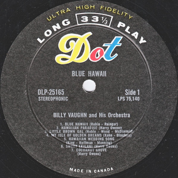 Billy Vaughn And His Orchestra - Blue Hawaii