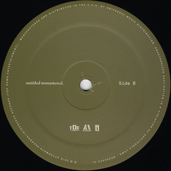 Kendrick Lamar - Untitled Unmastered. - 2016