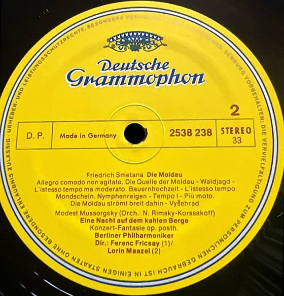 Ferenc Fricsay - Carneval Ouvertüre / Die Moldau / Capriccio Espagnol / Eine Nacht Auf Dem Kahlen Berge = A Night On Bold Mountain