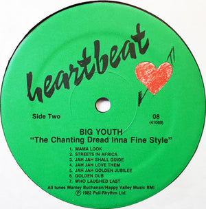 Big Youth - The Chanting Dread Inna Fine Style - 1982