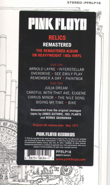 Pink Floyd - Relics - 2018