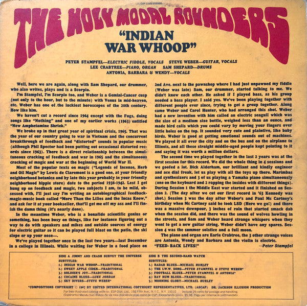 The Holy Modal Rounders - Indian War Whoop