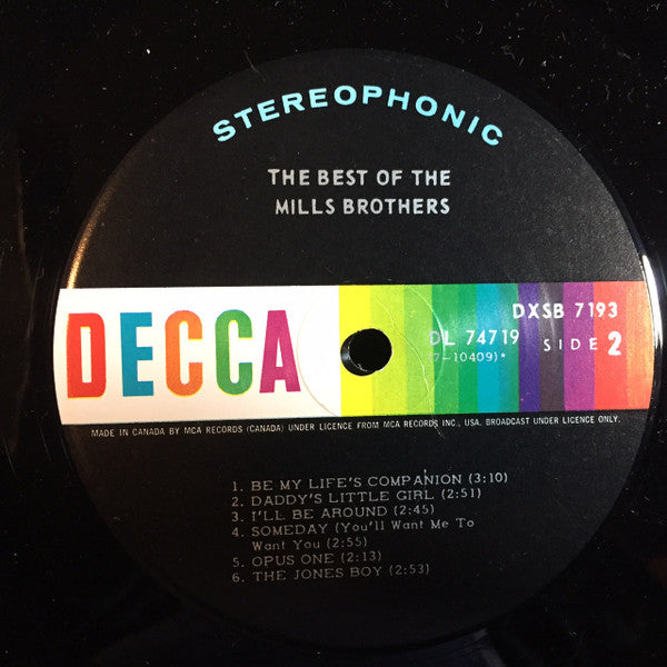 Mills Brothers, The - The Best Of The Mills Brothers - 1965