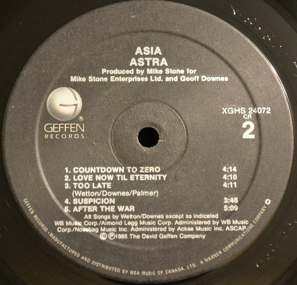 Asia - Astra - 1985