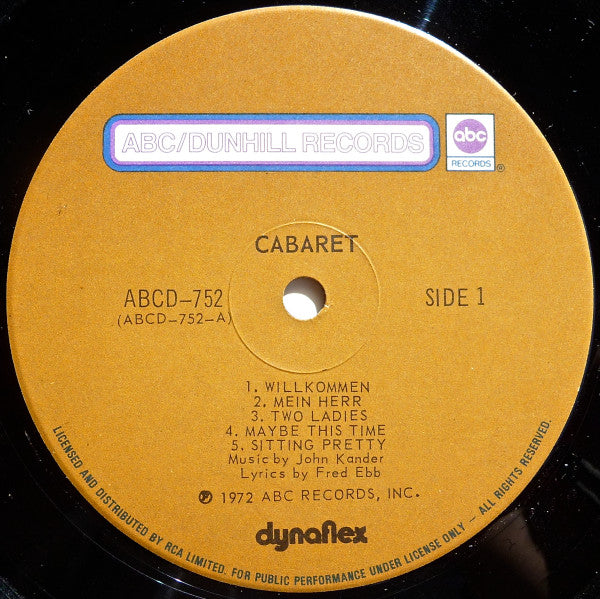 Unknown Artist - Cabaret (Original Sound Track Recording)