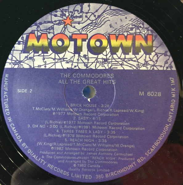 Commodores - All The Great Hits - 1982