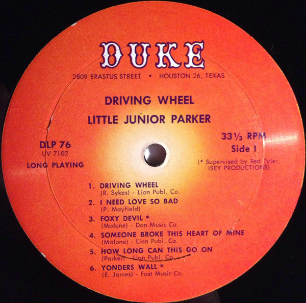 Little Junior Parker - Driving Wheel - 1962