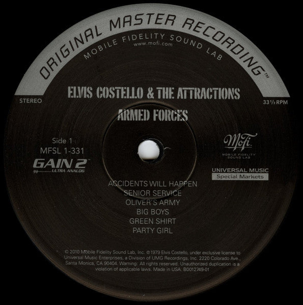 Elvis Costello & The Attractions - Armed Forces - 2010