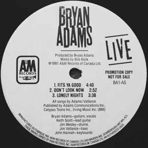 Bryan Adams - You Want It, You Got It - Live - 1981