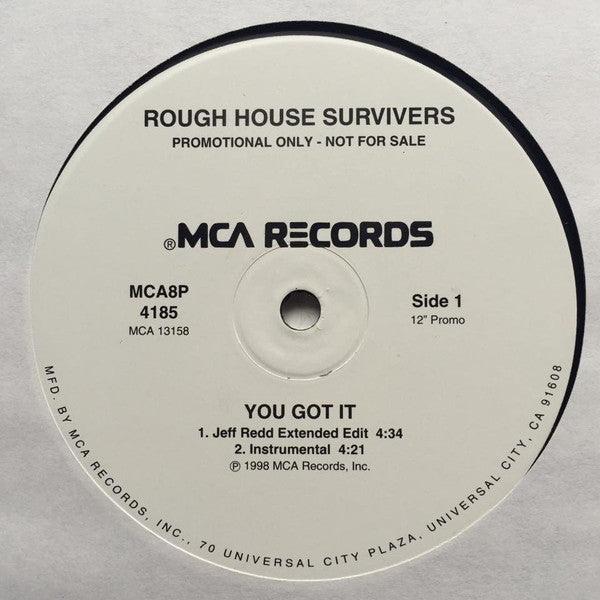Rough House Survivers - You Got It