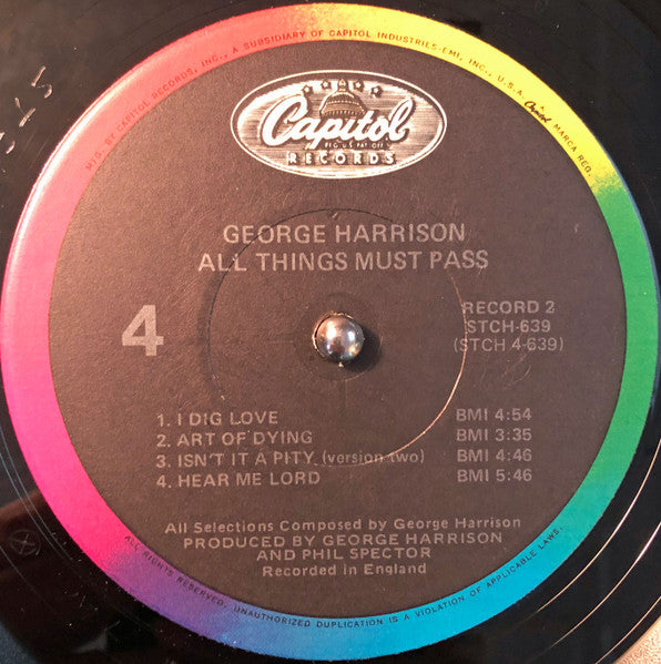 George Harrison - All Things Must Pass - 1983