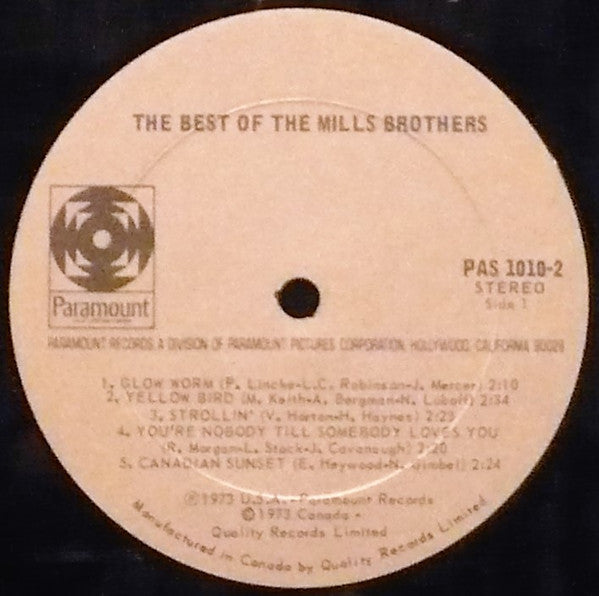 Mills Brothers, The - The Best Of The Mills Brothers - 1973