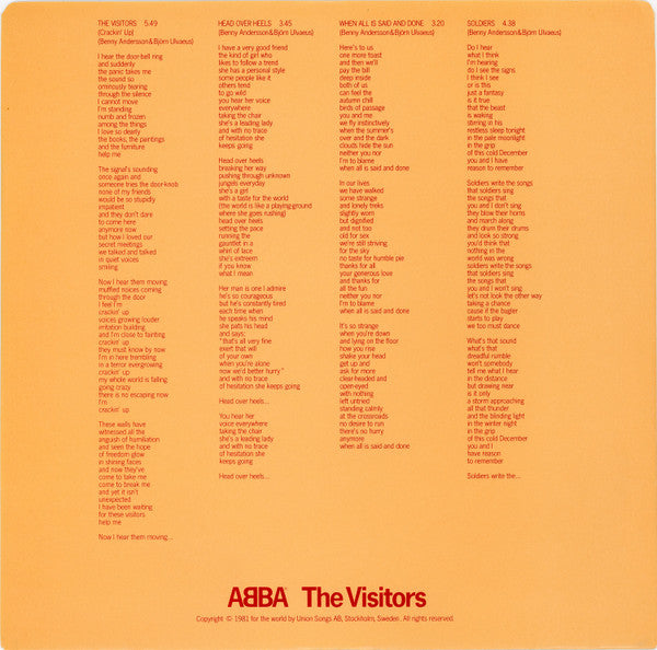 ABBA - The Visitors - 1981