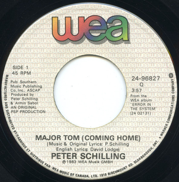Peter Schilling - Major Tom (Coming Home)