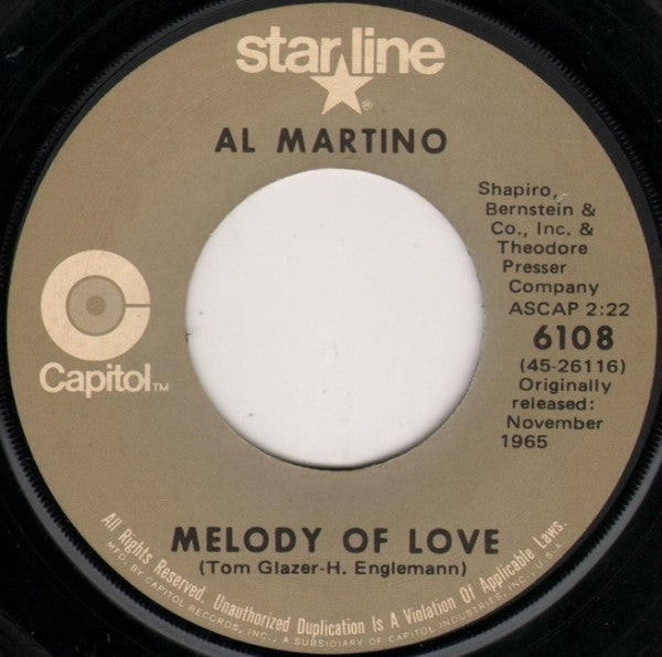 Al Martino - Spanish Eyes / Melody Of Love