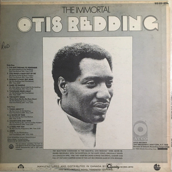 Otis Redding - The Immortal Otis Redding - 1968