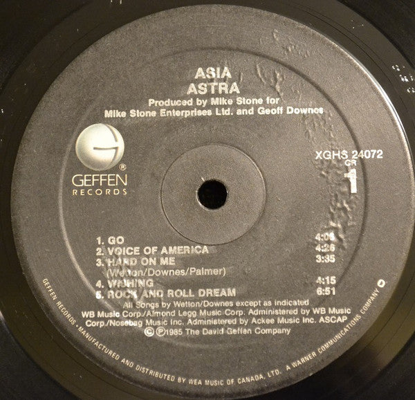 Asia - Astra - 1985