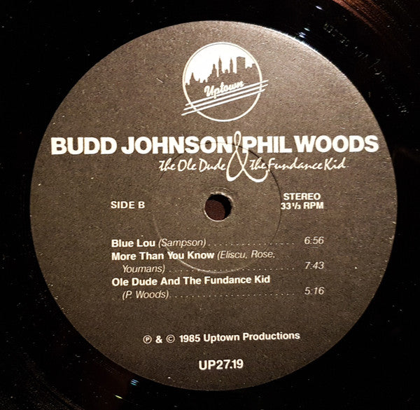 Budd Johnson / Phil Woods -  The Ole Dude & The Fundance Kid Vinyl Record