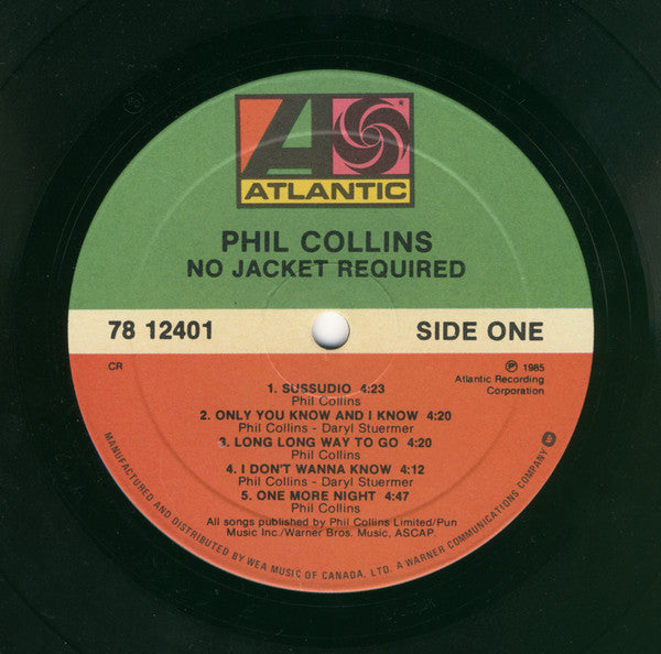 Phil Collins - No Jacket Required - 1985