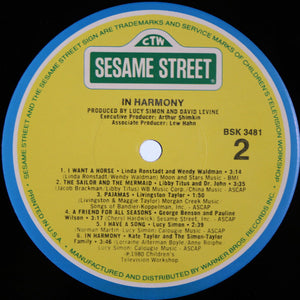 Various - In Harmony - A Sesame Street Record