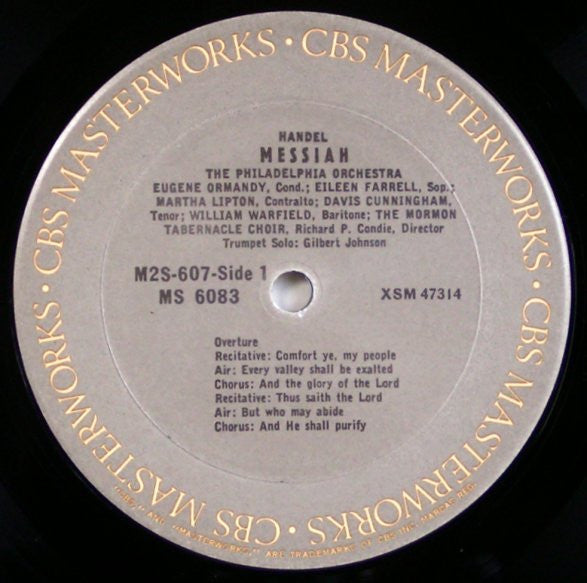 Georg Friedrich Händel, Philadelphia Orchestra, The, Eugene Ormandy / Mormon Tabernacle Choir, Richard P. Condie - Messiah - 1980