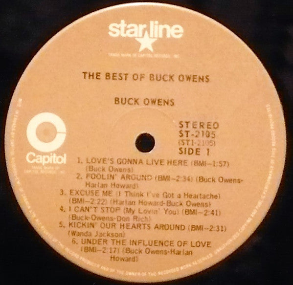 Buck Owens - The Best Of Buck Owens Vinyl Record