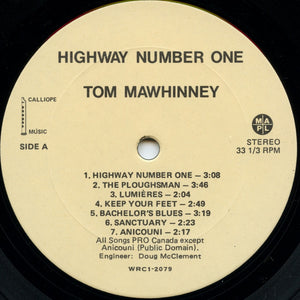 Tom Mawhinney - Highway Number One Vinyl Record