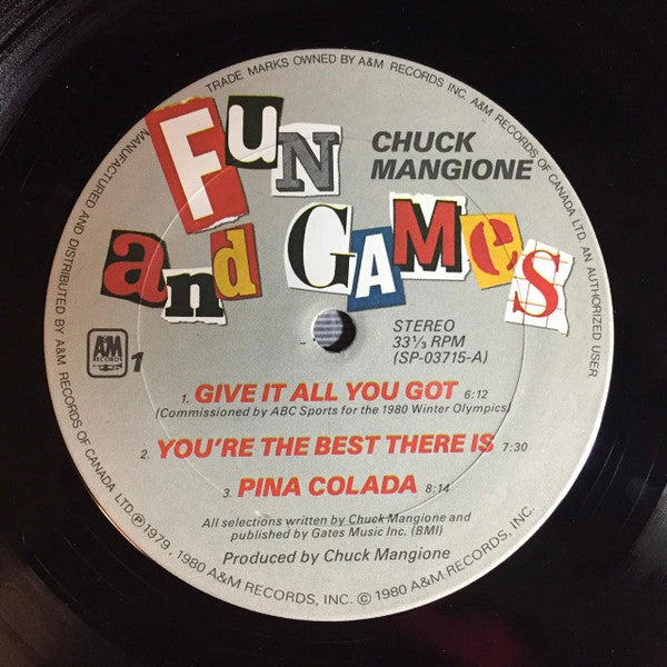 Chuck Mangione - Fun And Games - 1980