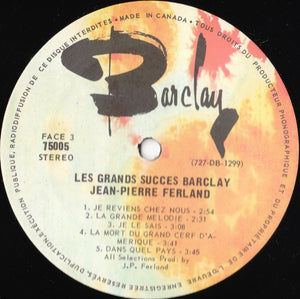 Jean-Pierre Ferland - Les Grands Succès Barclay Vol 5 - 1972