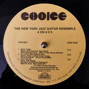 New York Jazz Guitar Ensemble, The - 4 On 6 X 5 - 1985