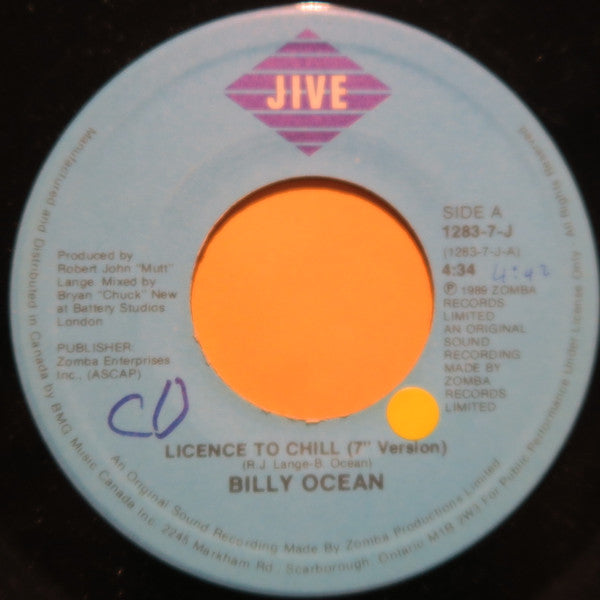 Billy Ocean - Licence To Chill / Pleasure