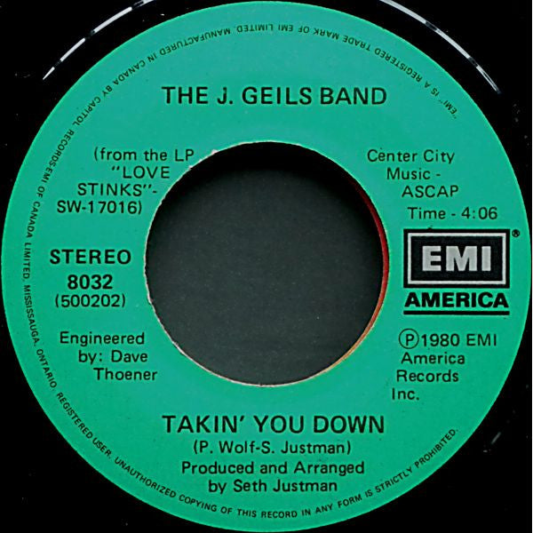J. Geils Band, The - Come Back - 1980