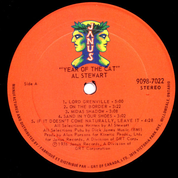 Al Stewart - Year Of The Cat - 1976