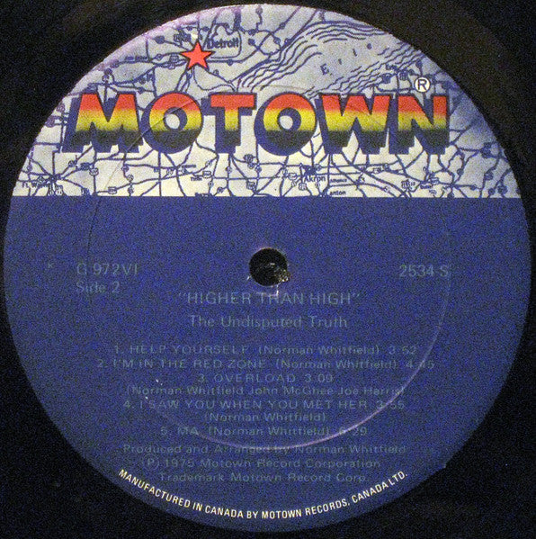 Undisputed Truth, The - Higher Than High - 1975