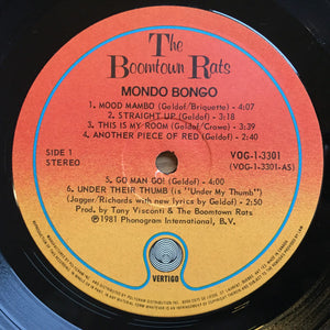 Boomtown Rats, The - Mondo Bongo - 1981