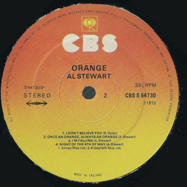 Al Stewart - Orange