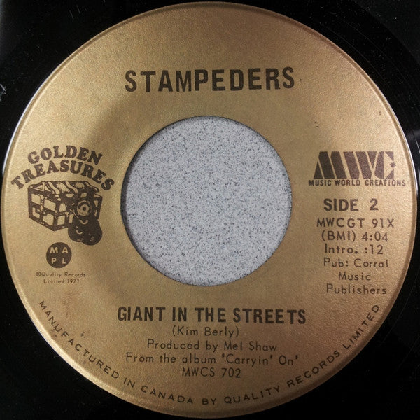 Stampeders, The - Devil You / Giant In The Streets - 1973