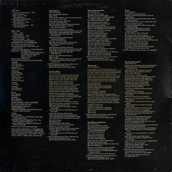 Van Morrison - Hard Nose The Highway - 1973