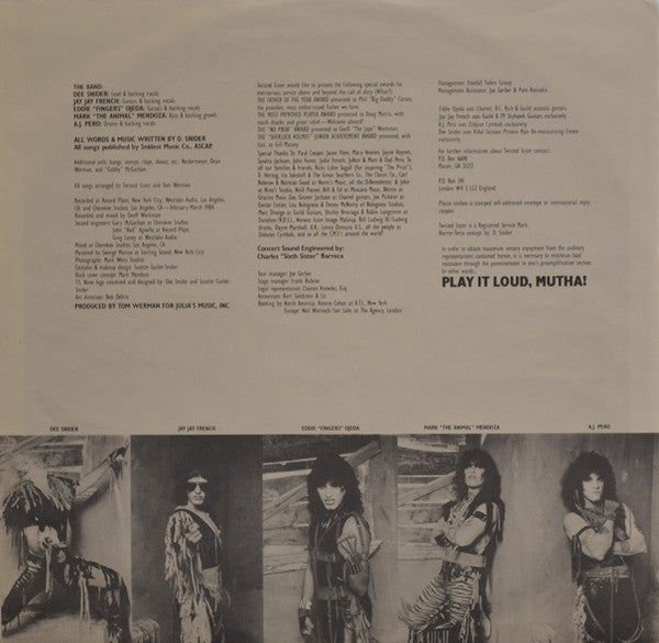 Twisted Sister - Stay Hungry - 1984