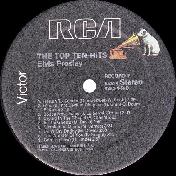 Elvis Presley - The Top Ten Hits - 1987