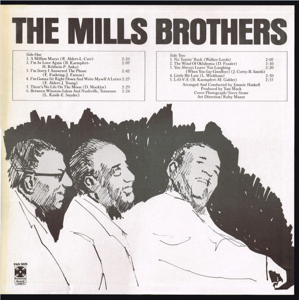 Mills Brothers, The - No Turnin' Back - 1970