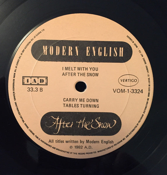 Modern English - After The Snow