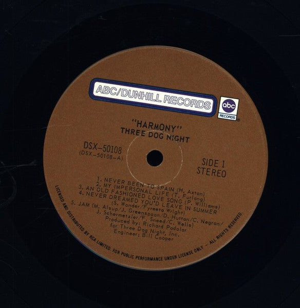 Three Dog Night - Harmony