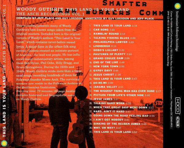 Woody Guthrie - The Asch Recordings Vol. 1-4 (CD) - 1999