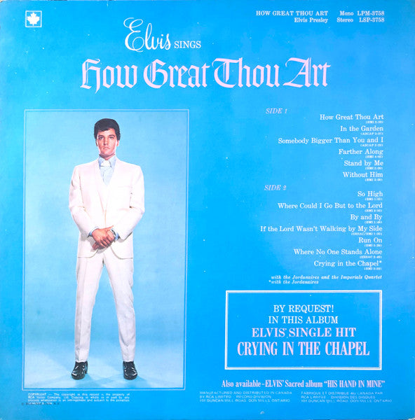 Elvis Presley - How Great Thou Art